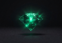 Glowing Emerald Crystal Icon